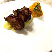 Xmas Fiest 2017 : braised ox cheeks - sweet potato - portwine|MarcoBavariaさん