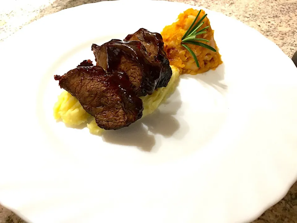 Xmas Fiest 2017 : braised ox cheeks - sweet potato - portwine|MarcoBavariaさん