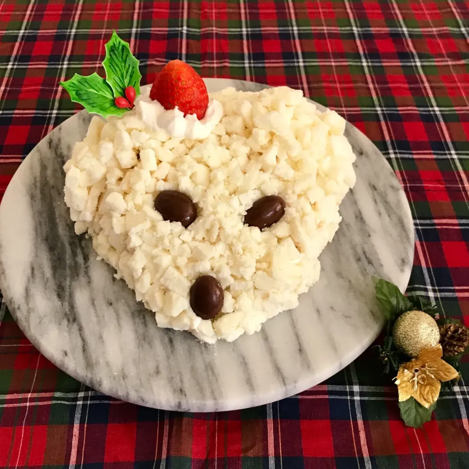 Snapdishの料理写真:クリスマスに・・わんこのミモザケーキ☆|Ｌilicaさん