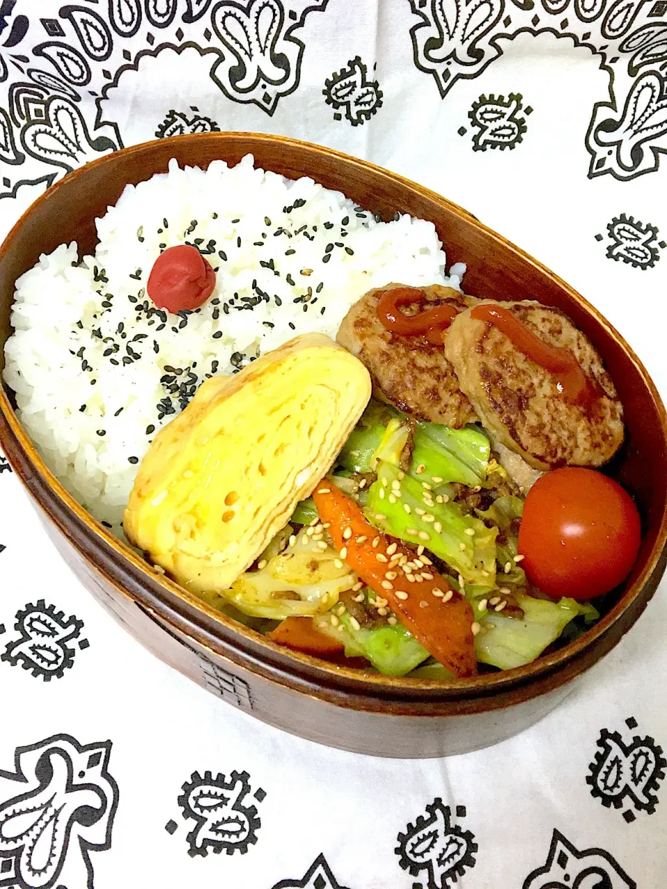 夫お弁当🍱
 #ドライカレーリメイク  #野菜のカレー炒め|かねしろ食堂さん