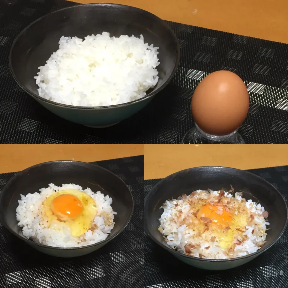 今日の朝食!  (^-^)
昨晩戴いた雲仙の美味しい卵で卵かけごはん|Kei Satoさん