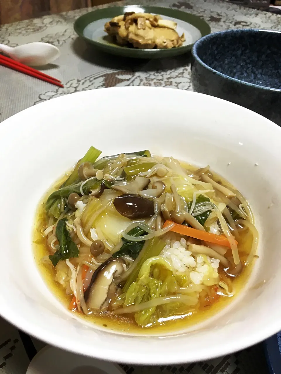 野菜とキノコのあんかけごごはん|ヨシヨシさん