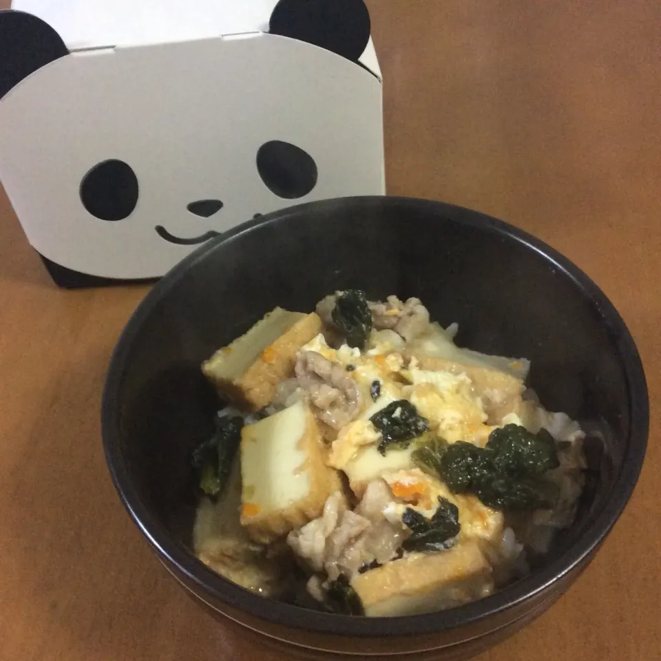 #厚揚げの玉子とじ丼|kaorinさん