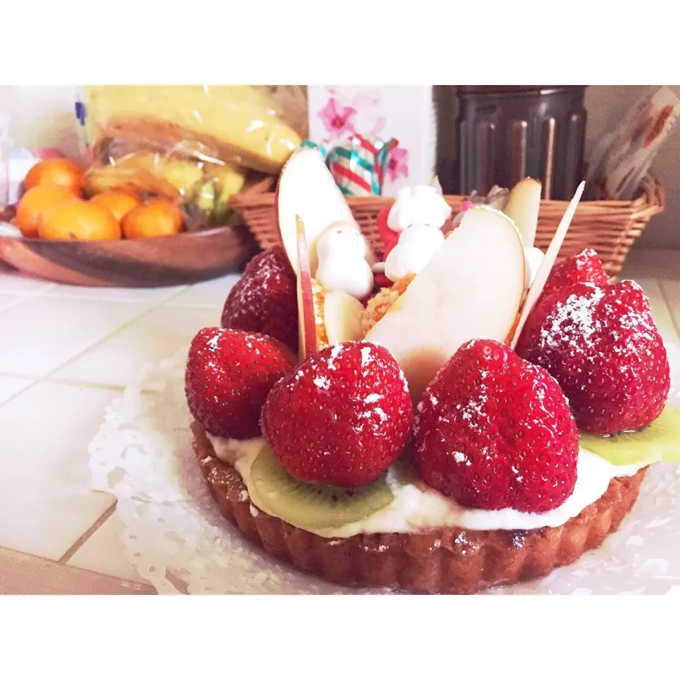 Snapdishの料理写真:#いちごのタルト🍓|みほさん