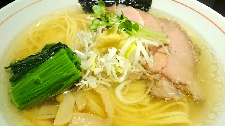 【数量限定】生姜醤油専門 我武者羅 代々木店 の 塩生姜ラーメン＋生姜増量(無料) ＠ 代々木、新宿 17187|大脇さん