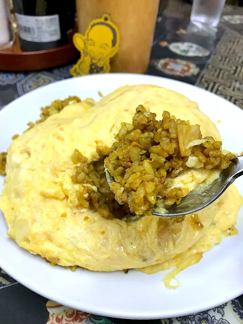 Snapdishの料理写真:龍門さんの、天津カレー炒飯|大阪カレー部長さん