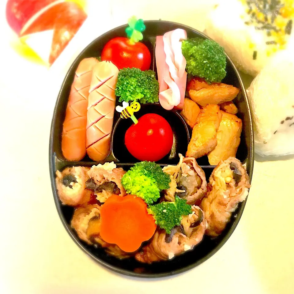 #弁当  #小学生弁当  #冬休み学童弁当|almostblackさん