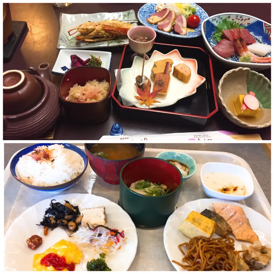 Snapdishの料理写真:昨日の夜食と今日の朝食バイキング@扇芳閣(鳥羽)|yoooochanさん