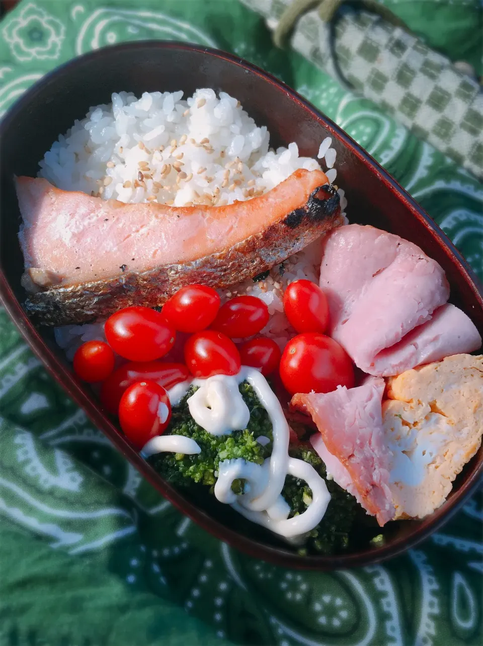 今日のお弁当
・塩シャケ
・だし巻き
・ミニトマト|akiさん