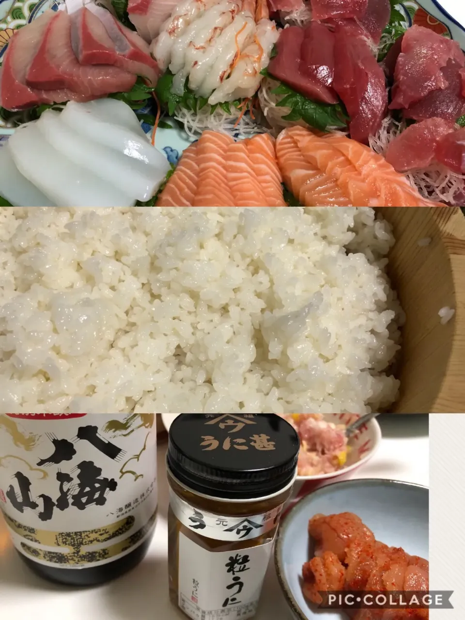 Snapdishの料理写真:2017年12月29日、最後の家晩飯は
手巻き寿司でした。
あとは、2018年元旦夜まで近くの両実家に押しかけます（笑）|sniper66さん