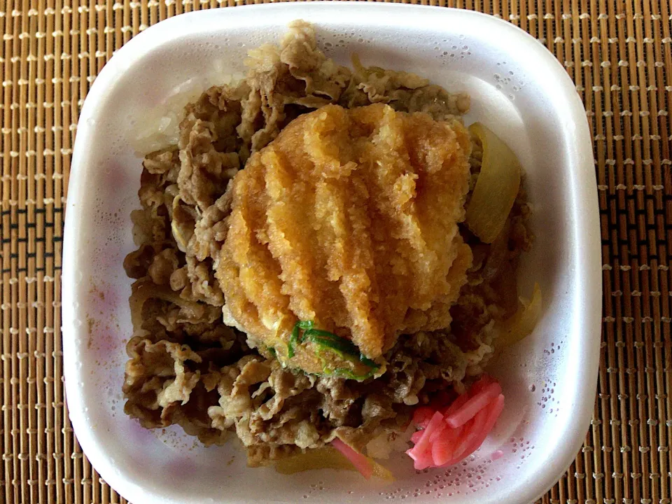 おろしポン酢牛丼弁当(大盛)|ばーさんさん