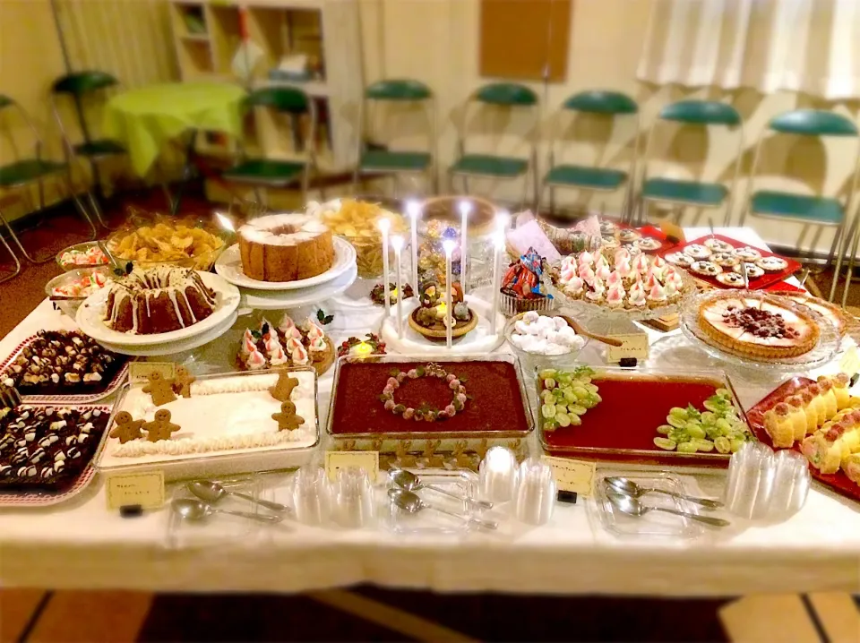 Sweets table for the candle service|cheesyさん