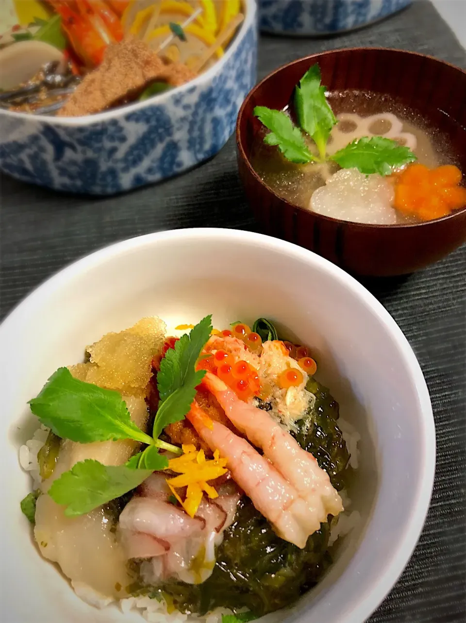 晩ご飯は、海鮮丼|よ〜んさん