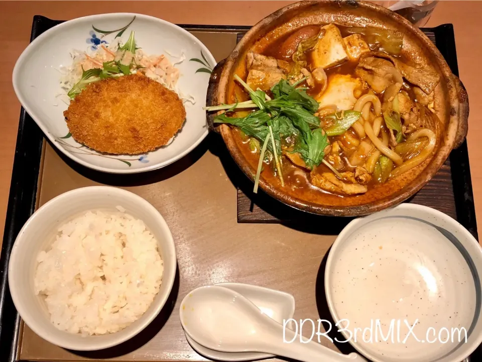 やよい軒の期間限定販売の冬の鍋シリーズ カレー鍋定食|ddr3rdmixさん