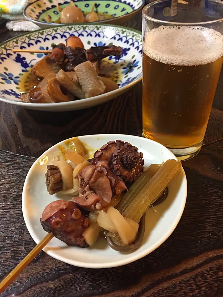 正月2日目の朝、2日目のおでんに朝ビール😊|hanakoさん