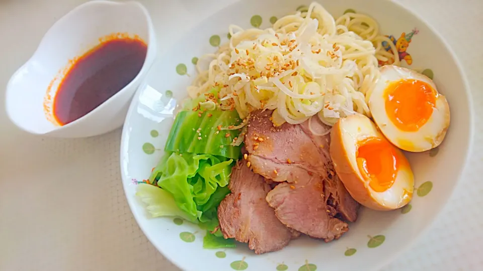 お土産で貰ったつけ麺🍜煮たまご、チャーシューも作ってみました✨|じょうさん