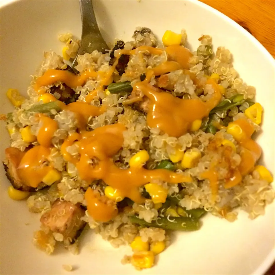 Quinoa&veggies with peanut sauce 😍|MissYumYumさん