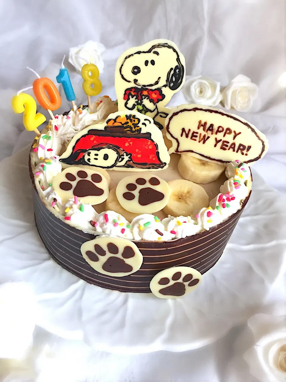 🍌ムース ショコラブラン オ バナーヌ New yearバージョン🍫|lily_lily821さん