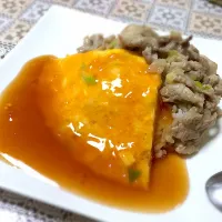 天津飯と塩豚丼のよくばりプレート‼️|Kazuhiro Tanabeさん