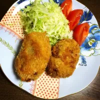 Snapdishの料理写真:和風おからコロッケ＊ じゃがいも少なめ、ほとんどおからなのでコロッケなのに低糖質😋にんじん、たけのこ入りで美味しく頂きました🍽|さきさん