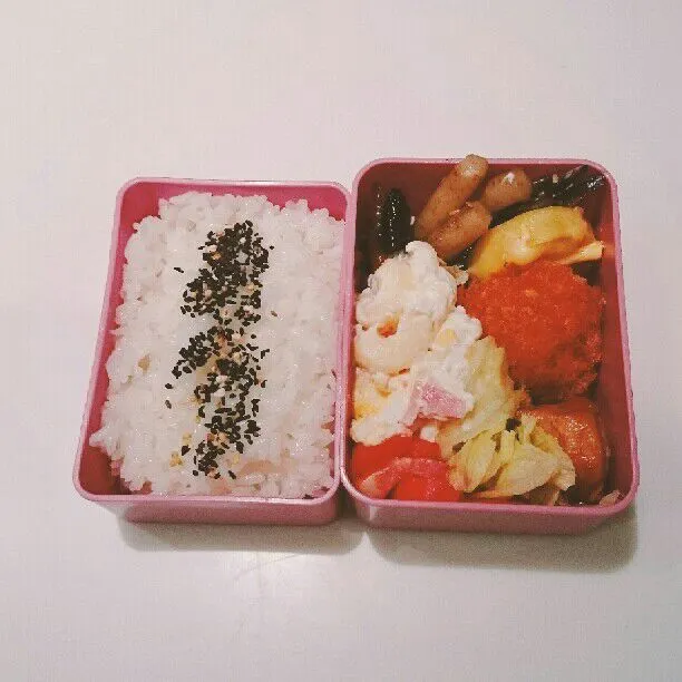 Snapdishの料理写真:1/4(木)の長女弁当🍱|ふみぃさん