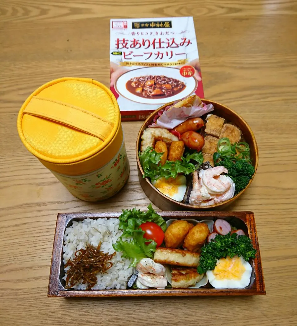 『お弁当２人分とボンはカレー食べるそうです』|seri-chanさん