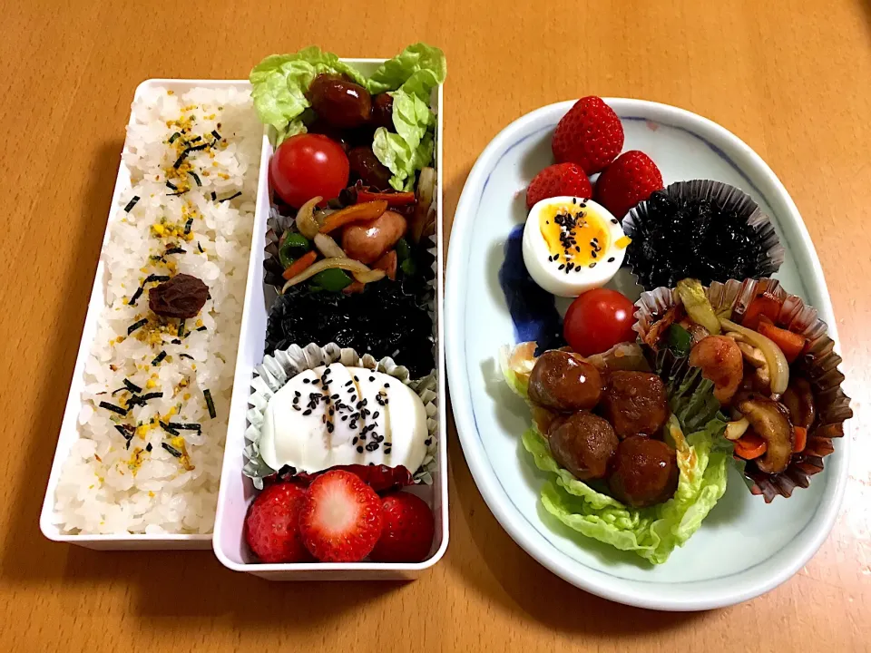 今日のお弁当♡2018.1.5.|kimikimiさん