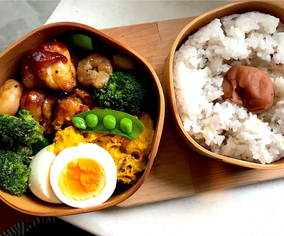 鳥の照り焼き弁当🍙|なちゃんさん