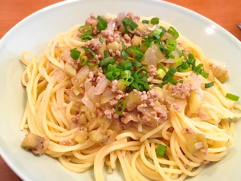 1/4 ランチ♪  茄子と挽き肉のパスタ|ikukoさん