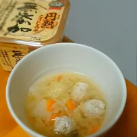 鶏団子味噌汁|あみさん