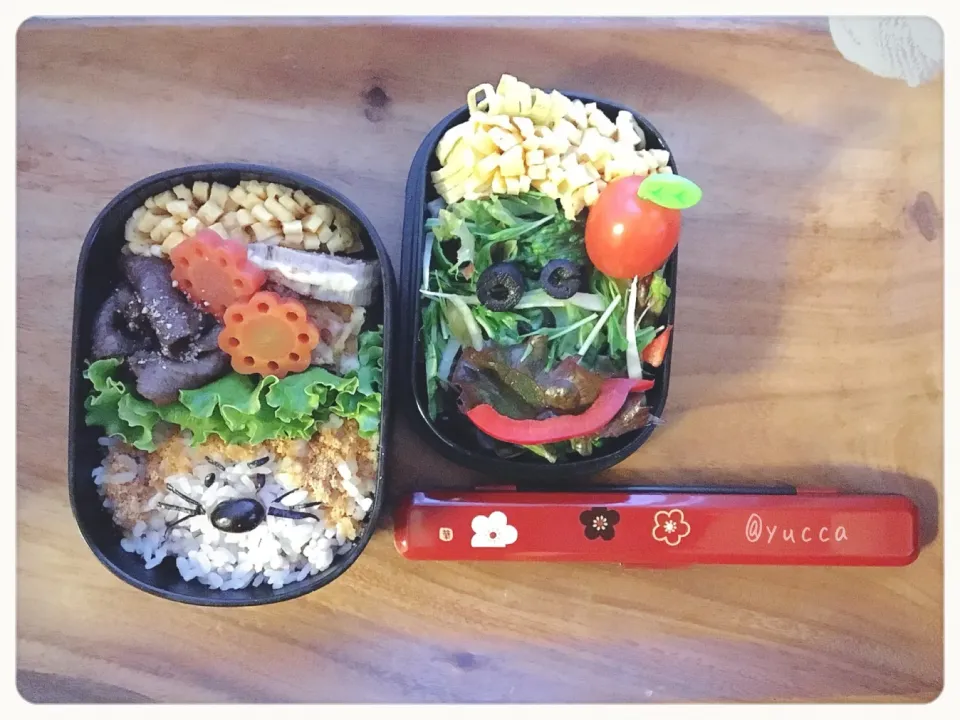 Snapdishの料理写真:カタツムリさんのチーズめんたい蓮根❤️
2018.1.6 JK弁当🍱
再開です😂|yucca@さん