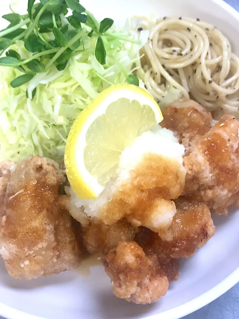 揚げ鶏おろしポン酢|学食おばちゃんさん