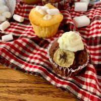 バナナマフィンとレモンマシュマロマフィン