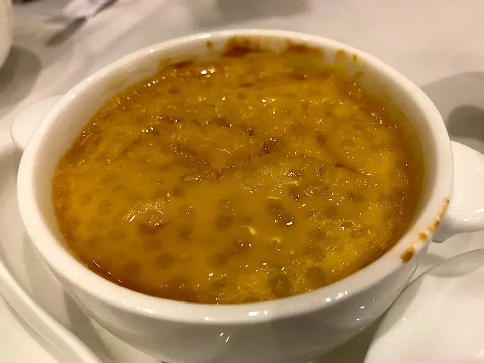 Baked sago pudding, lotus seeds paste|Sky Blueさん