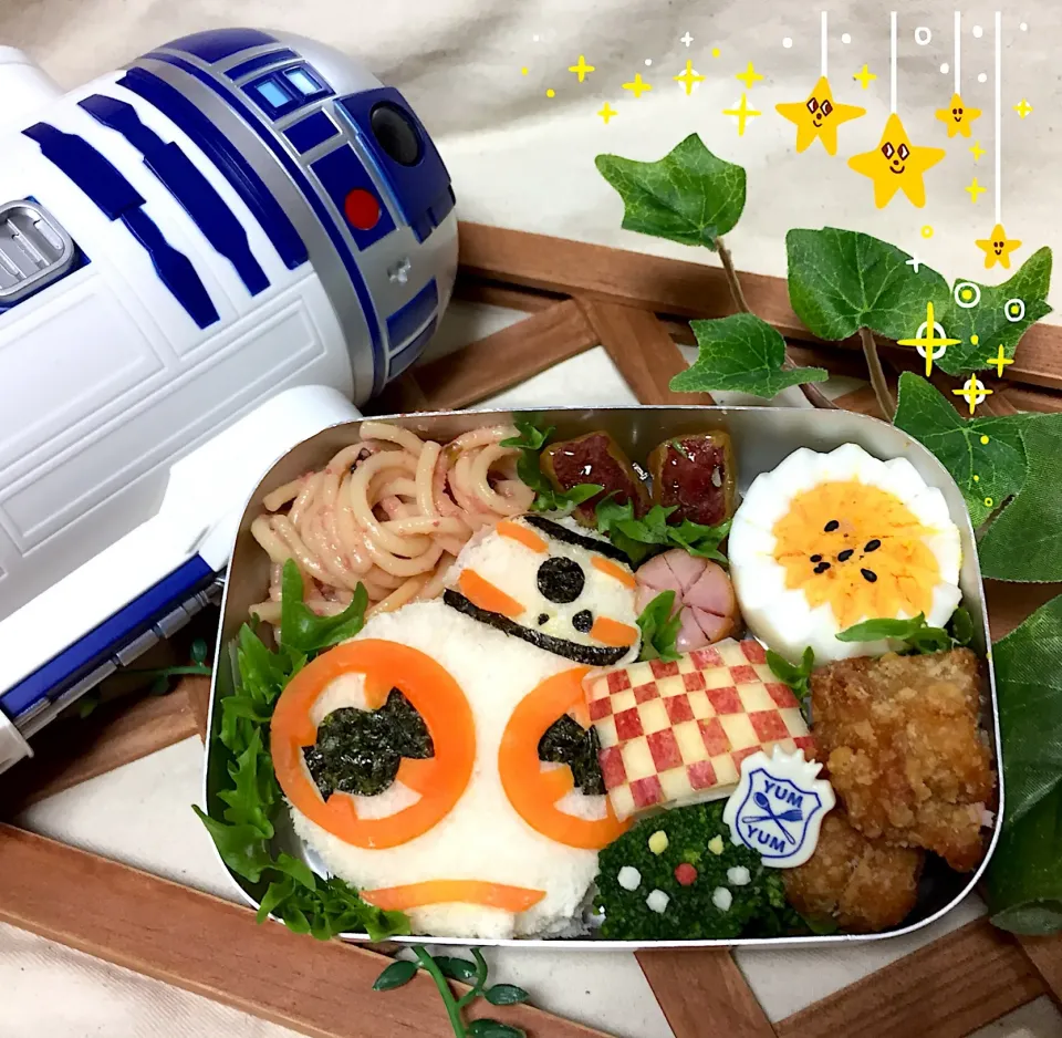 スターウォーズのBB8風たまごサンド弁当|tsumuchiさん