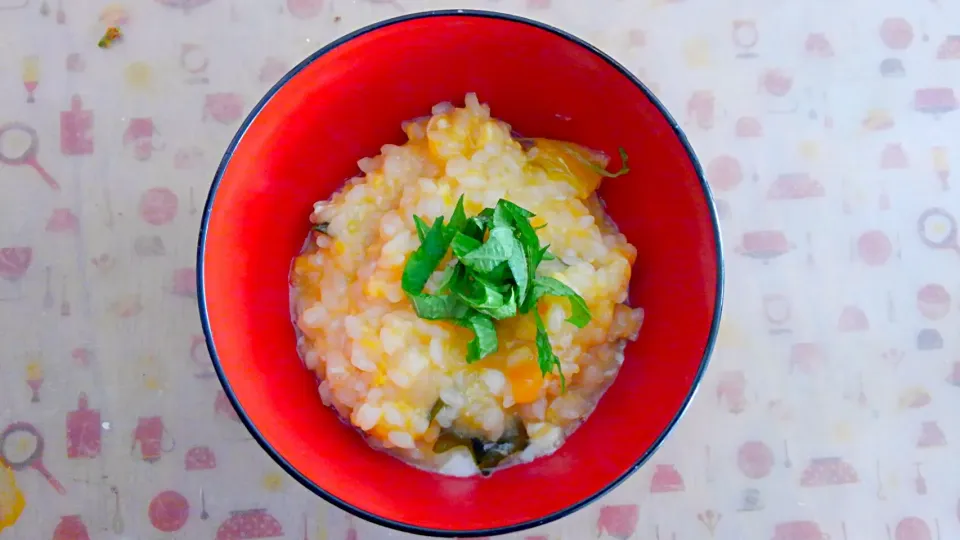 １２月３日　焼あごだし鍋汁で雑炊！|いもこ。さん