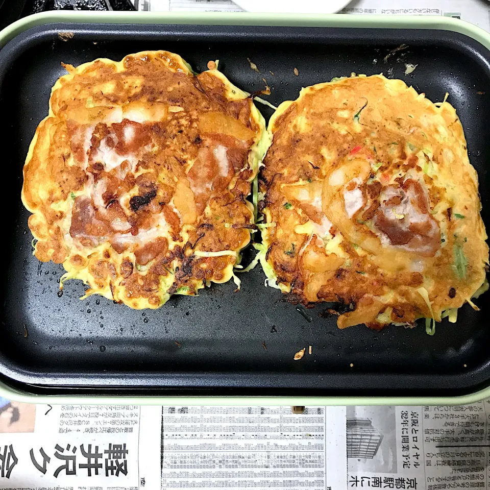 初フードプロセッサーで、お好み焼き✨|りょ-こさん