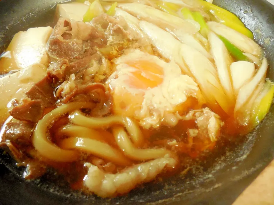 ドキンちゃん０２９８さんのすき焼き風うどん～あったかいんだからぁ♪ #楽天レシピ|楽天レシピさん