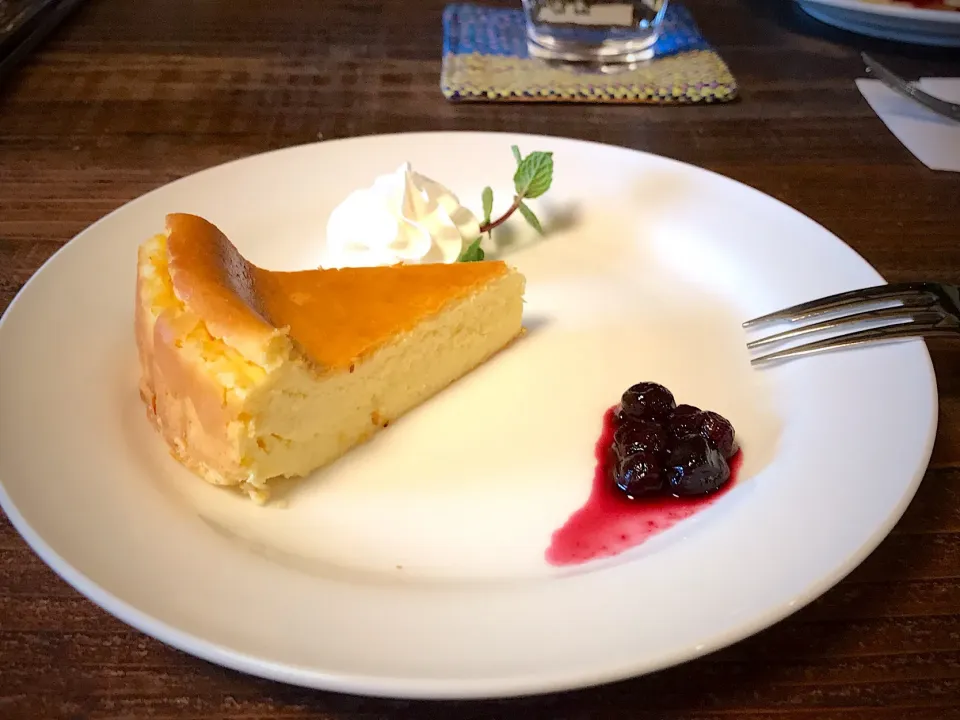 Snapdishの料理写真:珈琲さとうの手作りチーズケーキ|さや助さん