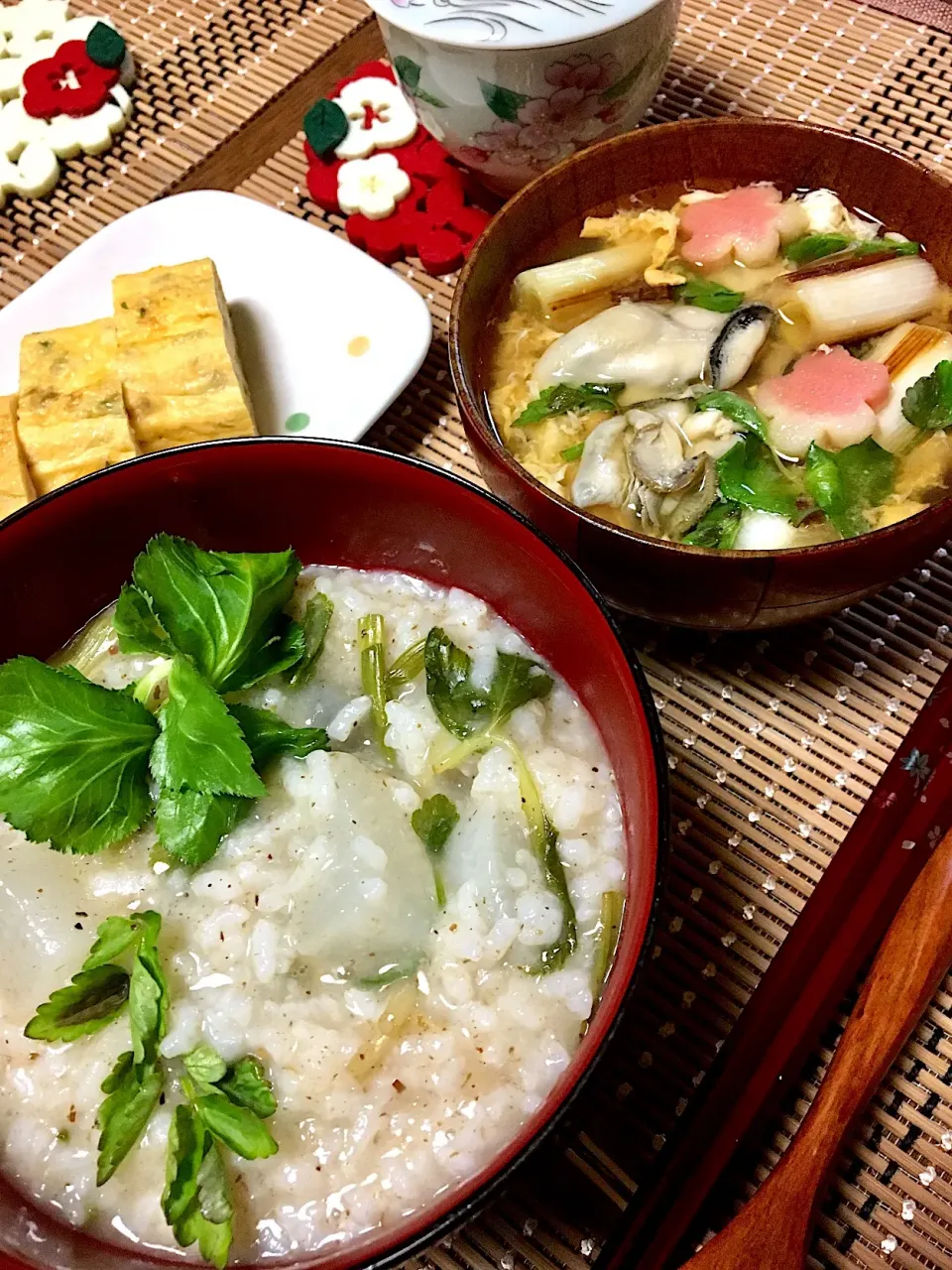 炊飯器で簡単、お餅入り七草粥|シフォンさん