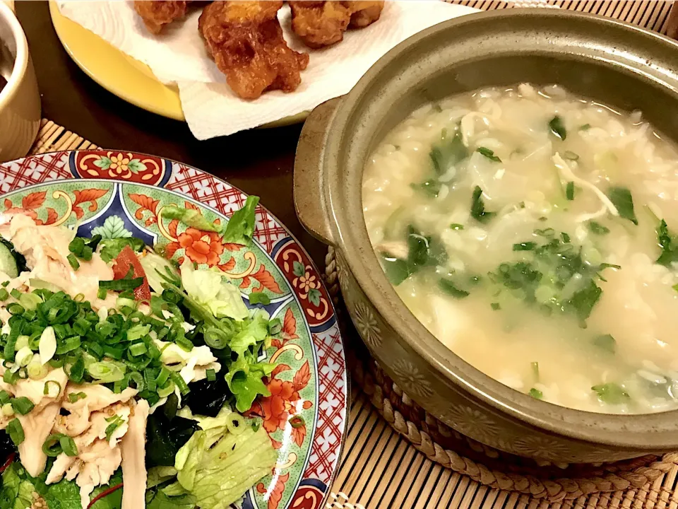 今日の夕飯は、七草がゆ中華風|sono.kさん