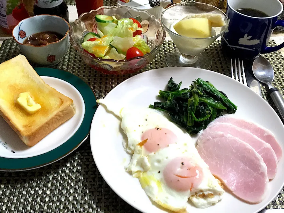 Snapdishの料理写真:#モーニング  #朝ごパン|MIEKO 沼澤三永子さん