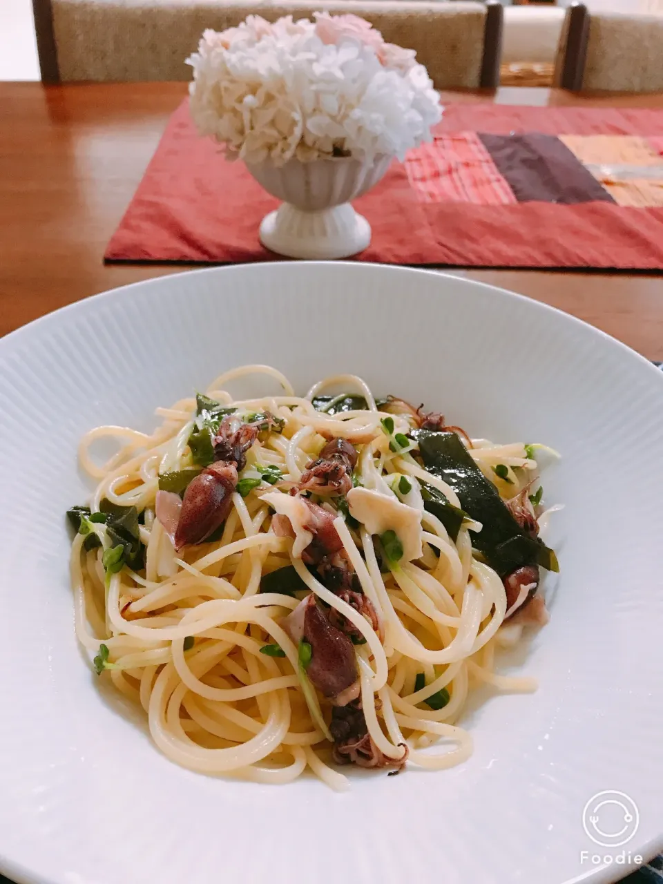 今日のランチ
ホタルイカとワカメのパスタ|kahorisさん