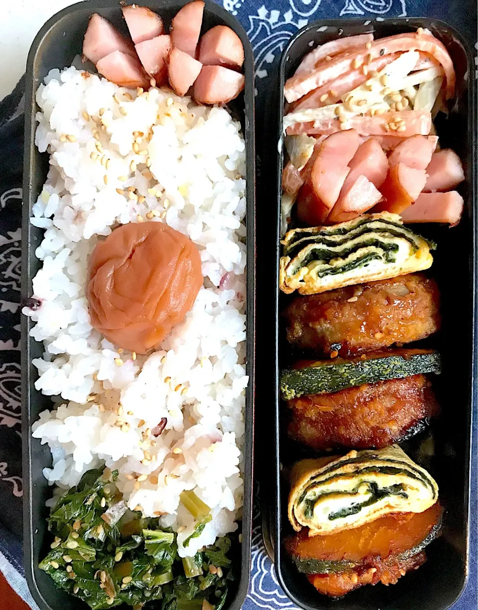 Snapdishの料理写真:蓮根のはさみ揚げ弁当🍙|なちゃんさん