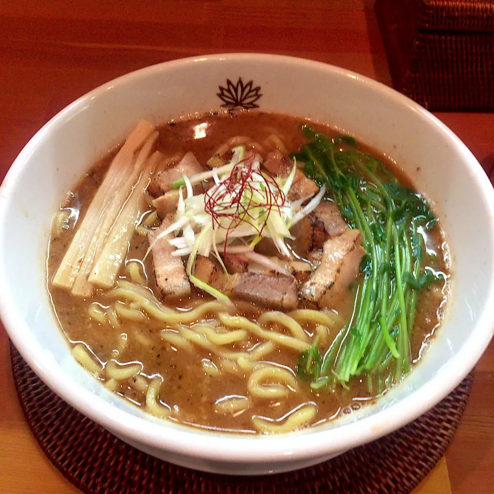 濃いめ焼き干し味噌 極太麺Ver.|nakko7777さん