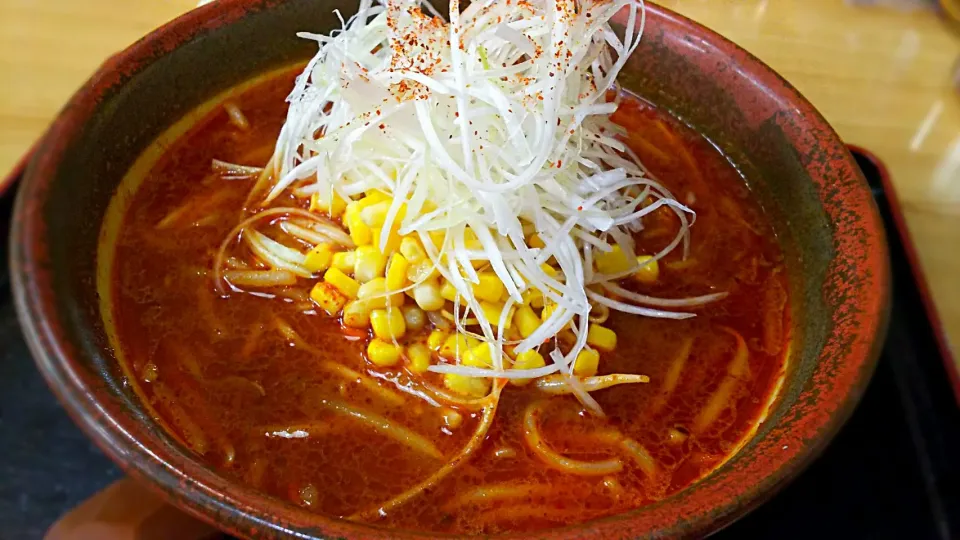 Snapdishの料理写真:赤鬼味噌ラーメン★|RIEママさん