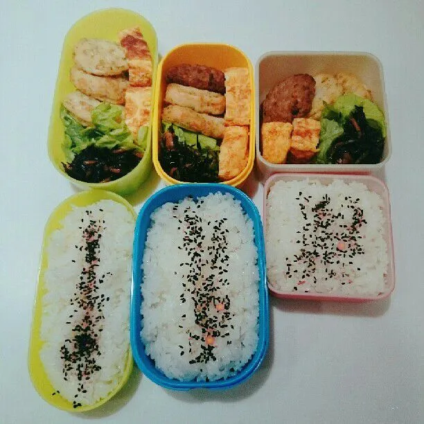 1/10(水)の3人弁当🍱|ふみぃさん