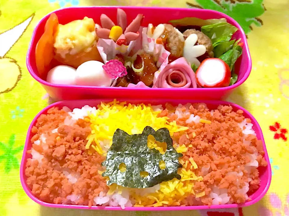 Snapdishの料理写真:愛娘弁当(*Ü*)ﻌﻌﻌ♥|🌸きぃまま🌸さん