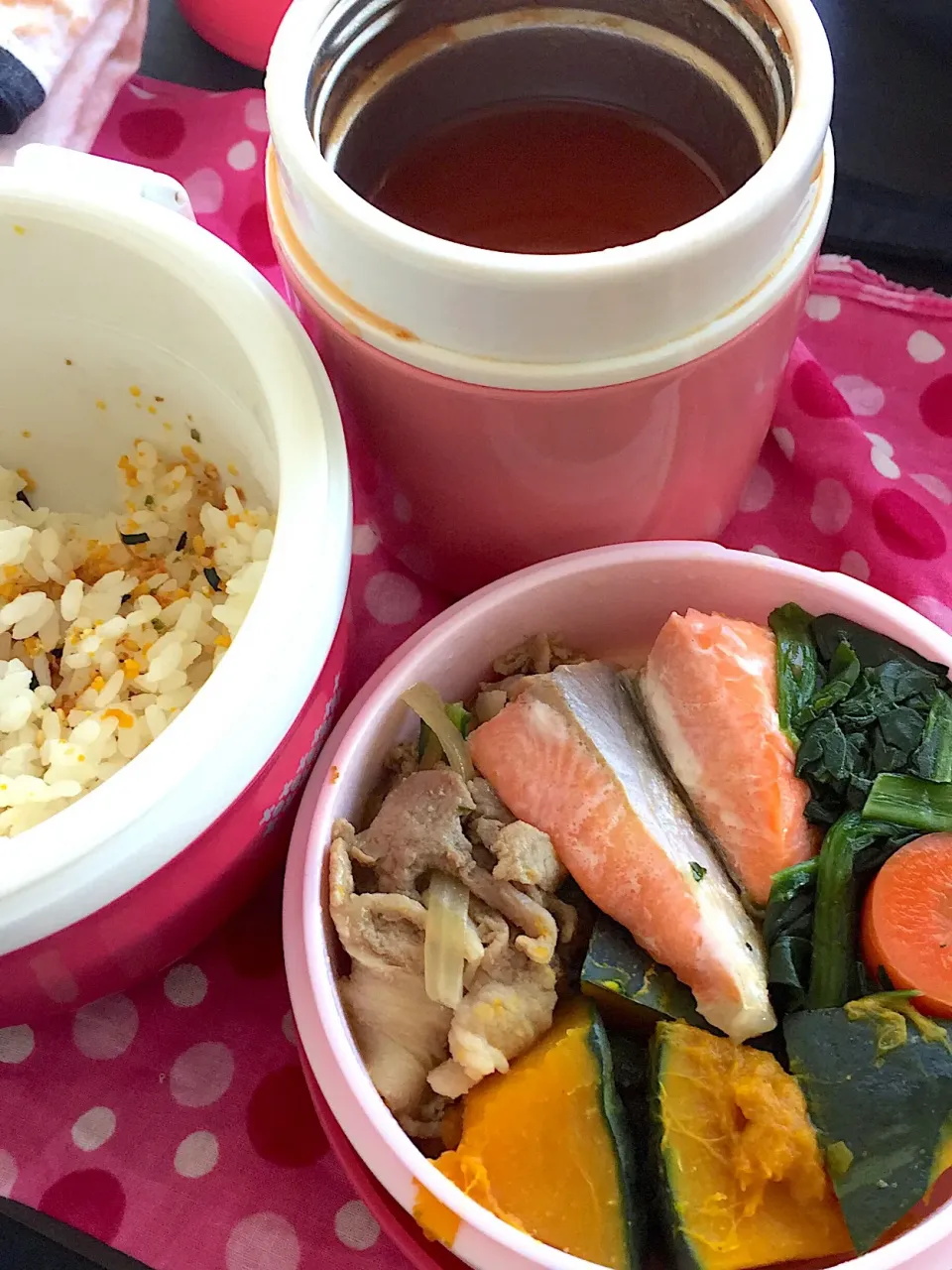 OL弁当 シャケとカボチャ|ゆかりすさん