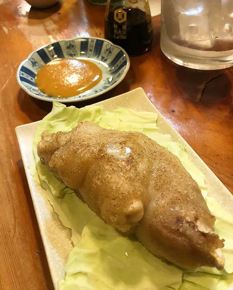 豚足 酢味噌 居酒屋千 西焼津|ガク魁‼︎男飯さん